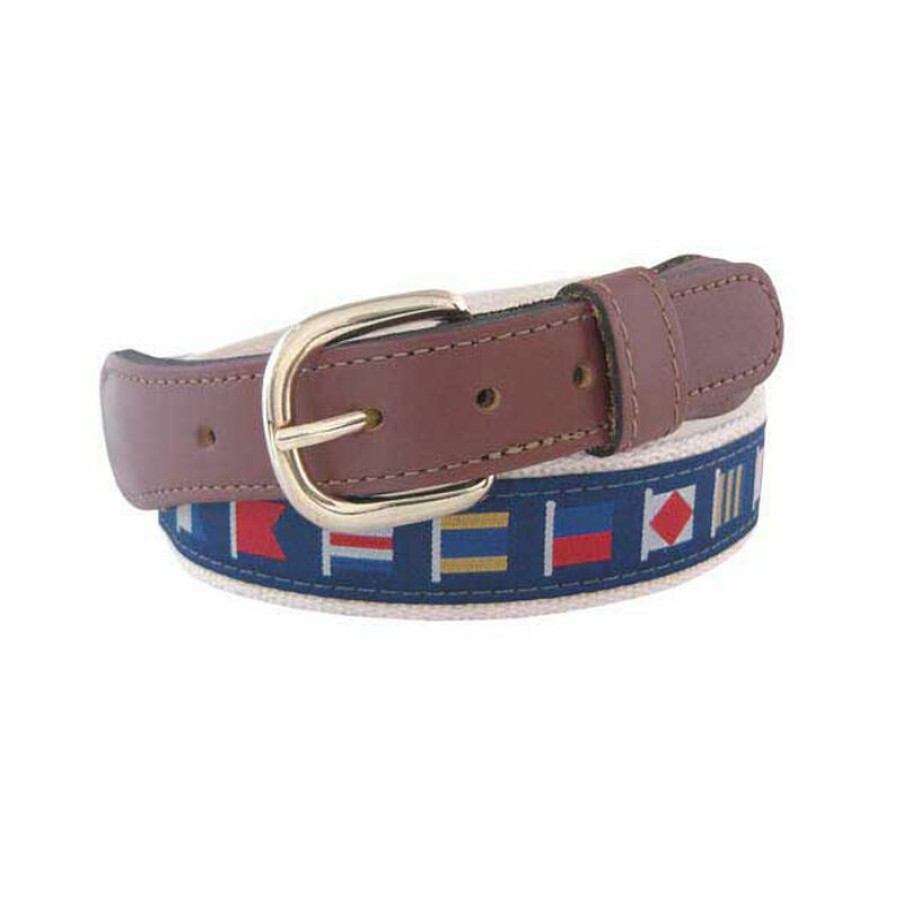 Men'S Accessories * | West Marine Men'S Code Flags Ribbon Belt