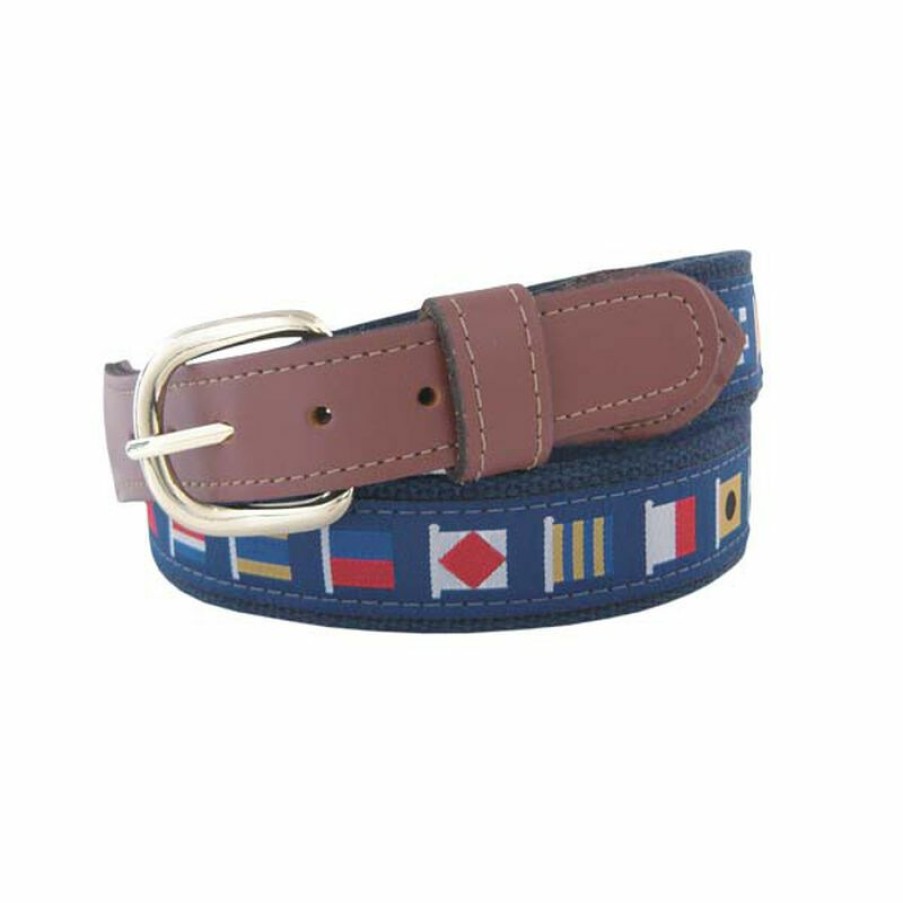 Men'S Accessories * | West Marine Men'S Code Flags Ribbon Belt