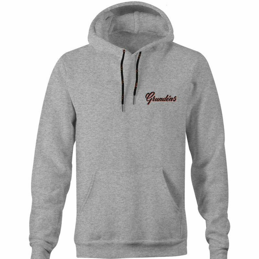 Men'S Sweaters & Sweatshirts * | Grundens Men'S Displacement Dwr Hoodie Athletic Heather