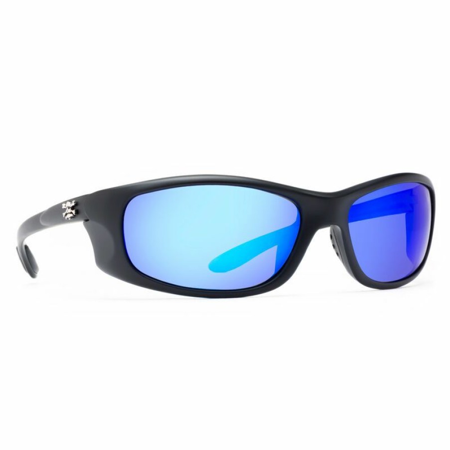 Men'S Accessories * | Calcutta Men'S Los Cabos Sunglasses Black/Blue Mirror