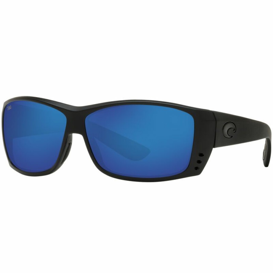 Men'S Accessories * | Costa Cat Cay 580G Polarized Sunglasses Blackout Frame/Blue Mirror Lens