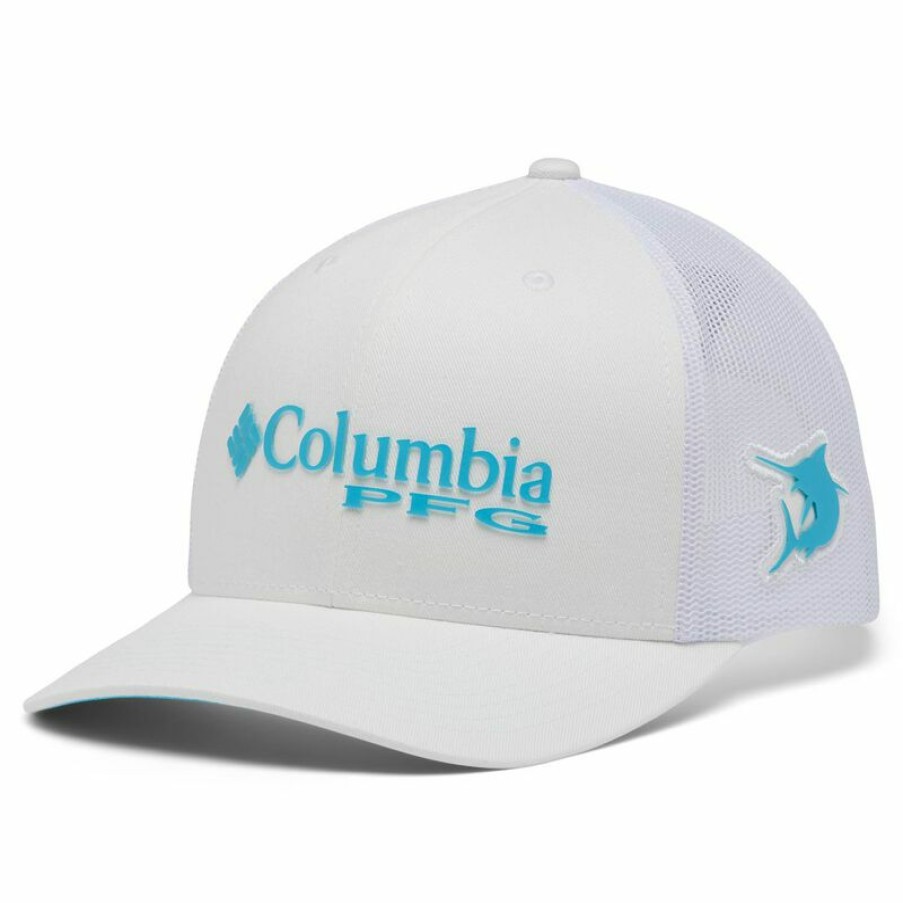 Men'S Accessories * | Columbia Men'S Pfg Mesh Snap Back Ball Cap