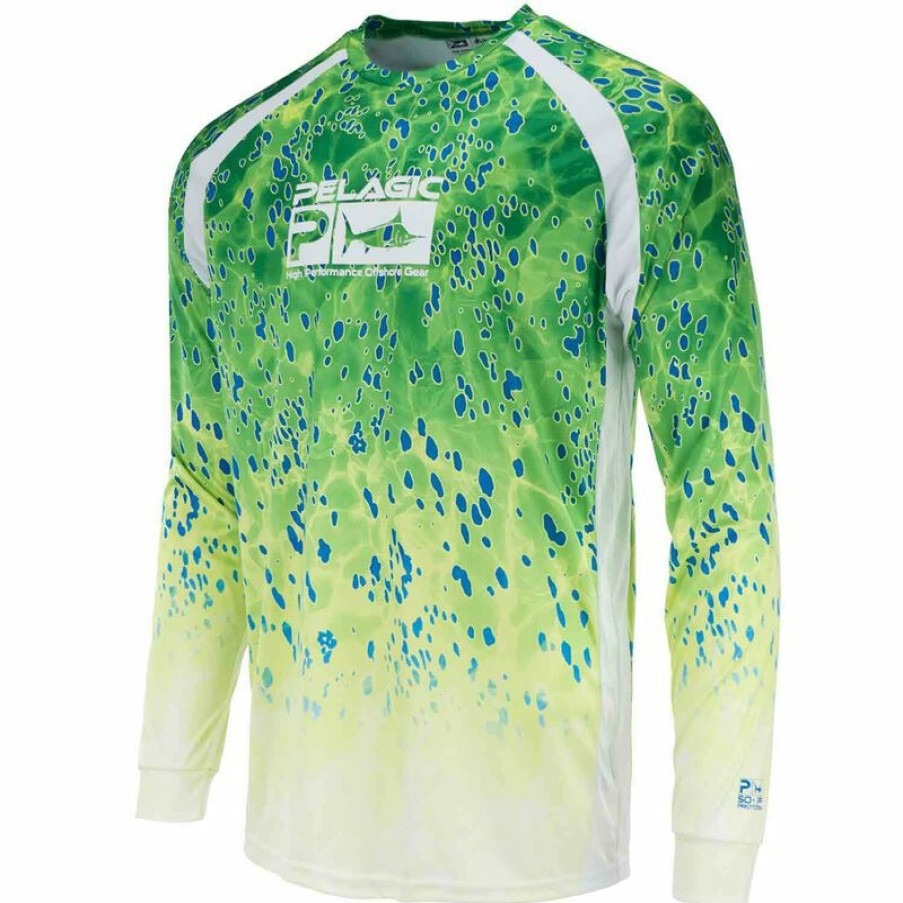 Men'S Shirts * | Pelagic Men'S Dorado Vaportek Shirt