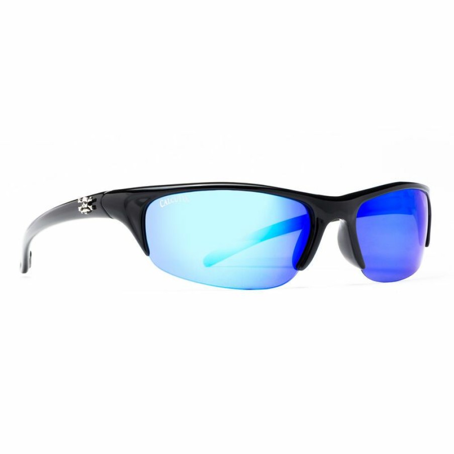 Men'S Accessories * | Calcutta Men'S Bermuda Sunglasses Black/Blue Mirror