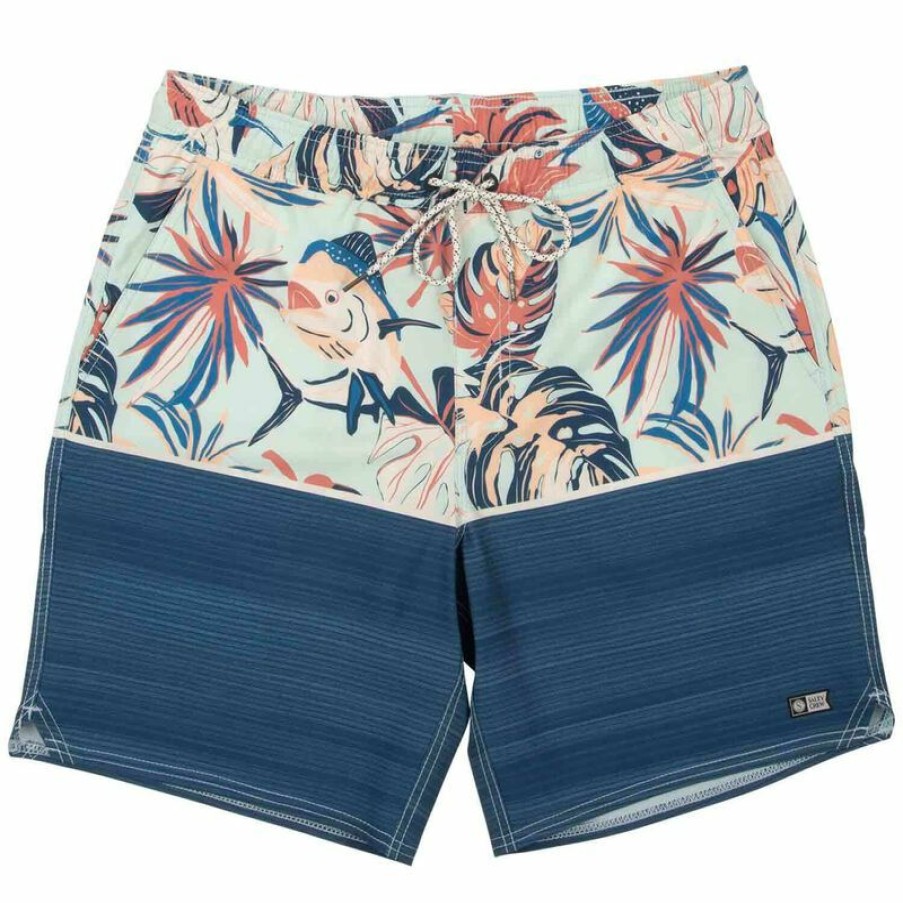 Men'S Swimwear * | Salty Crew Men'S Tandem Board Shorts Aqua