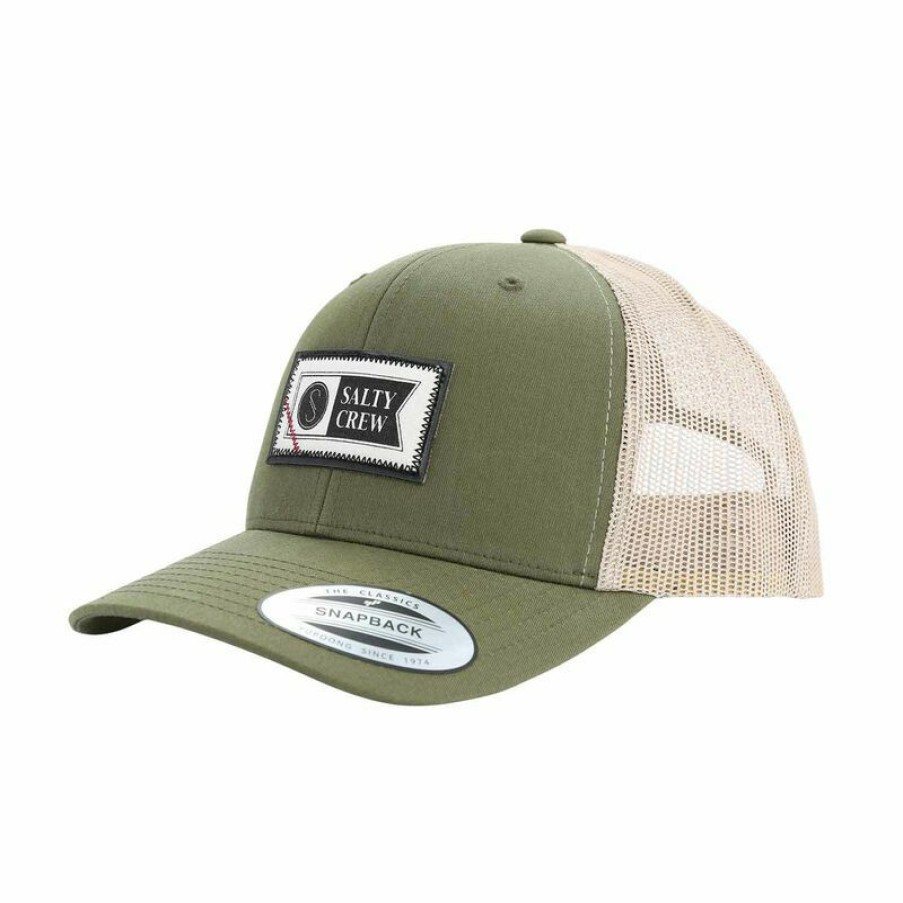 Men'S Accessories * | Salty Crew Men'S Topstitch Retro Hat Camo Print