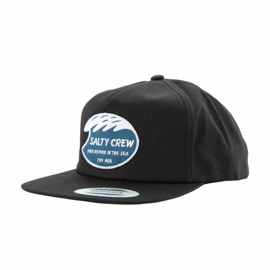 Men'S Accessories * | Salty Crew Men'S White Wash Hat Black