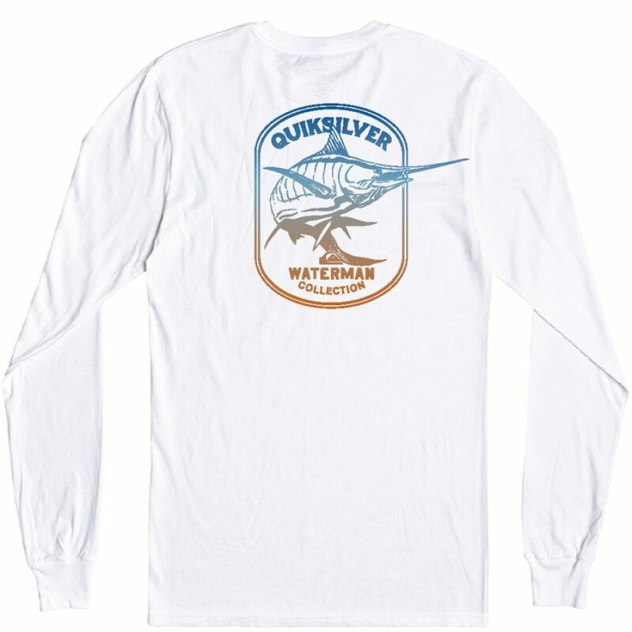 Men'S Shirts * | Quiksilver Waterman Men'S Heavy Marlin Shirt Antique White