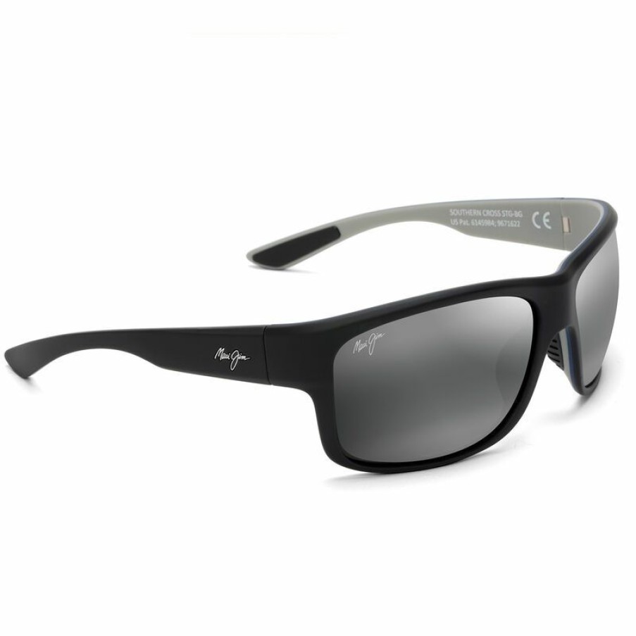 Men'S Accessories * | Maui Jim Southern Cross Polarized Sunglasses Soft Black Frame/Neutral Grey Lens