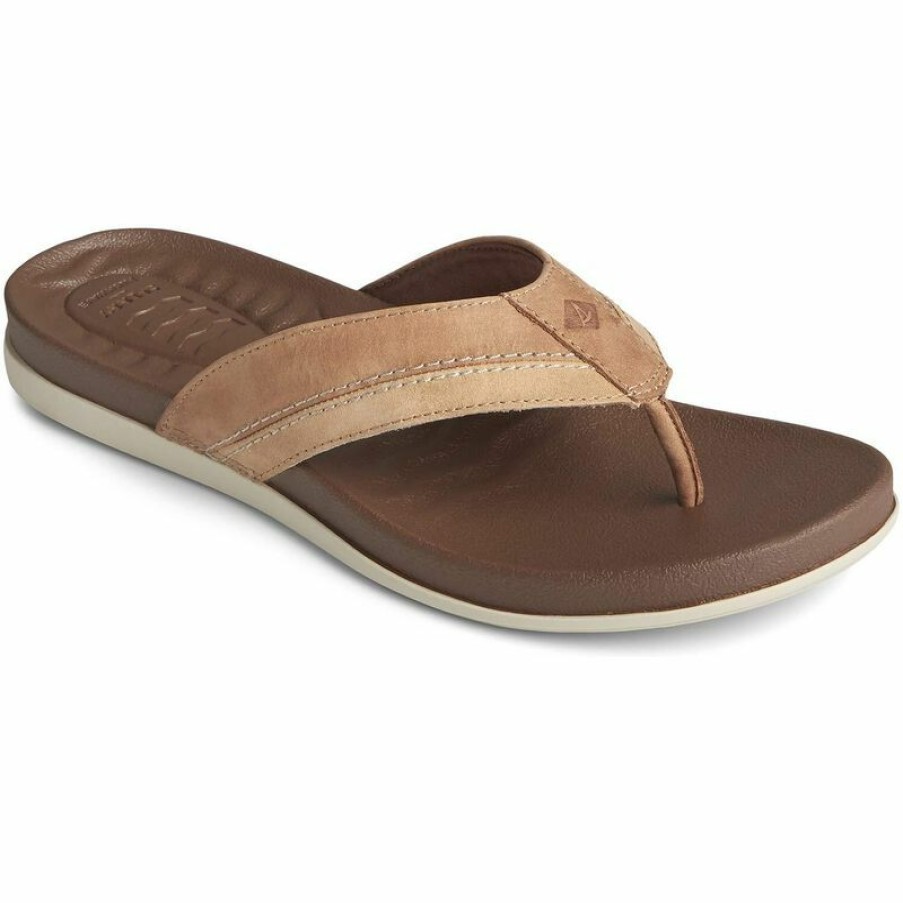 Men'S Shoes * | Sperry Men'S Plushwave Dock Flip-Flop Sandals