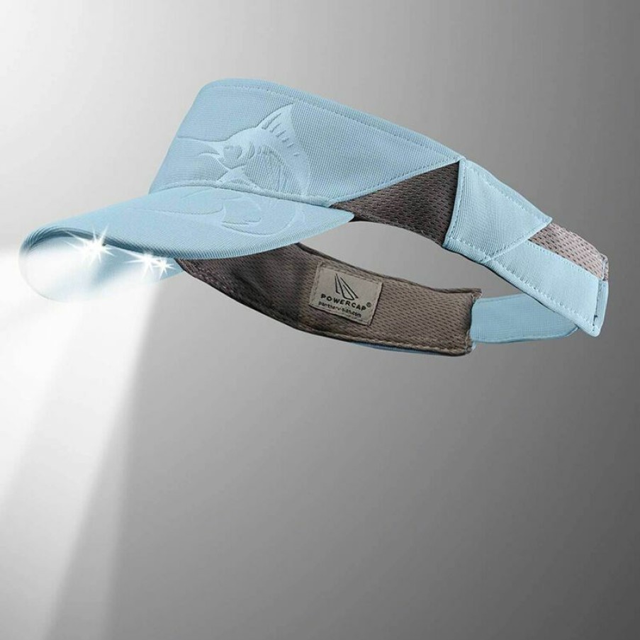 Men'S Accessories * | Panther Vision Powercap Led Lighted Visor Blue Marlin