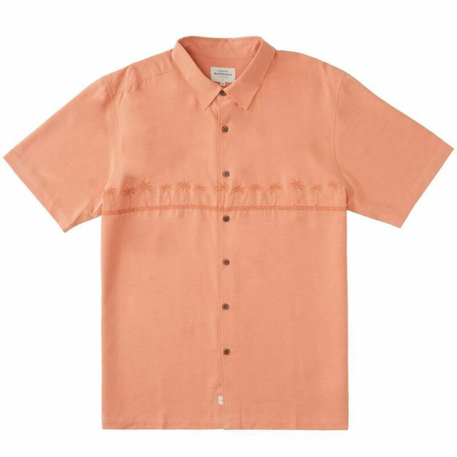 Men'S Shirts * | Quiksilver Waterman Men'S Tahiti Palms 4 Shirt