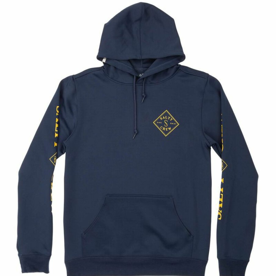 Men'S Sweaters & Sweatshirts * | Salty Crew Men'S Tippet Tech Fleece Hoodie Navy