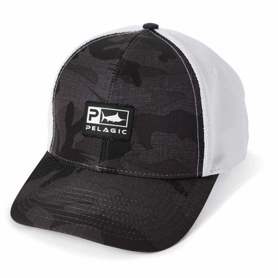 Men'S Accessories * | Pelagic The Slide Offshore Fish Camo Hat