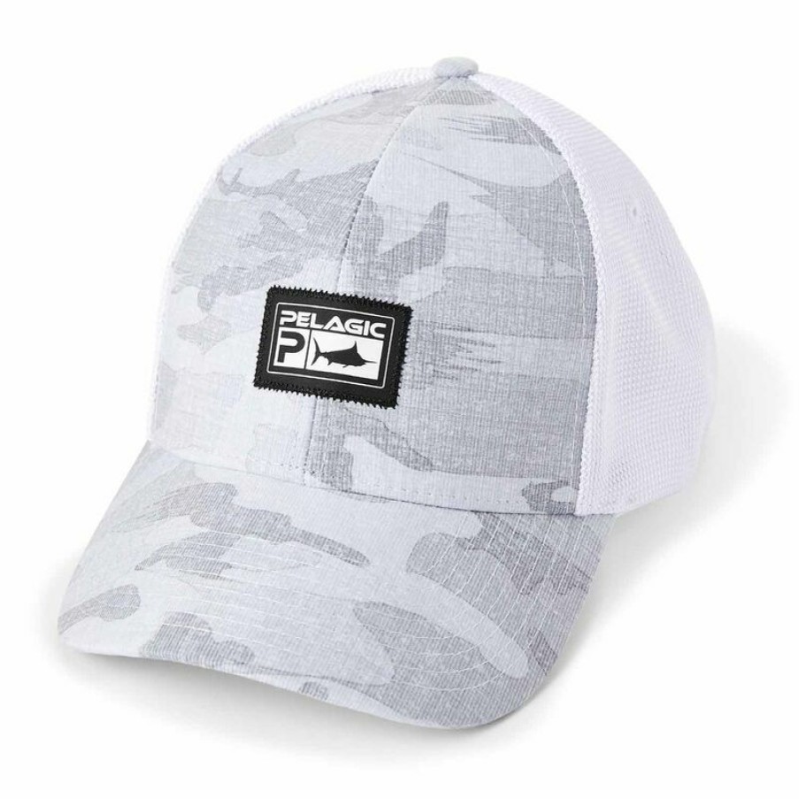 Men'S Accessories * | Pelagic The Slide Offshore Fish Camo Hat