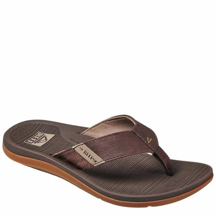 Men'S Shoes * | Reef Men'S Santa Ana Flip-Flop Sandals Brown