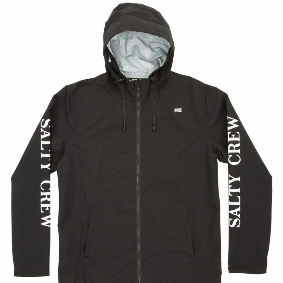 Men'S Jackets * | Salty Crew Men'S Pinnacle Jacket Black