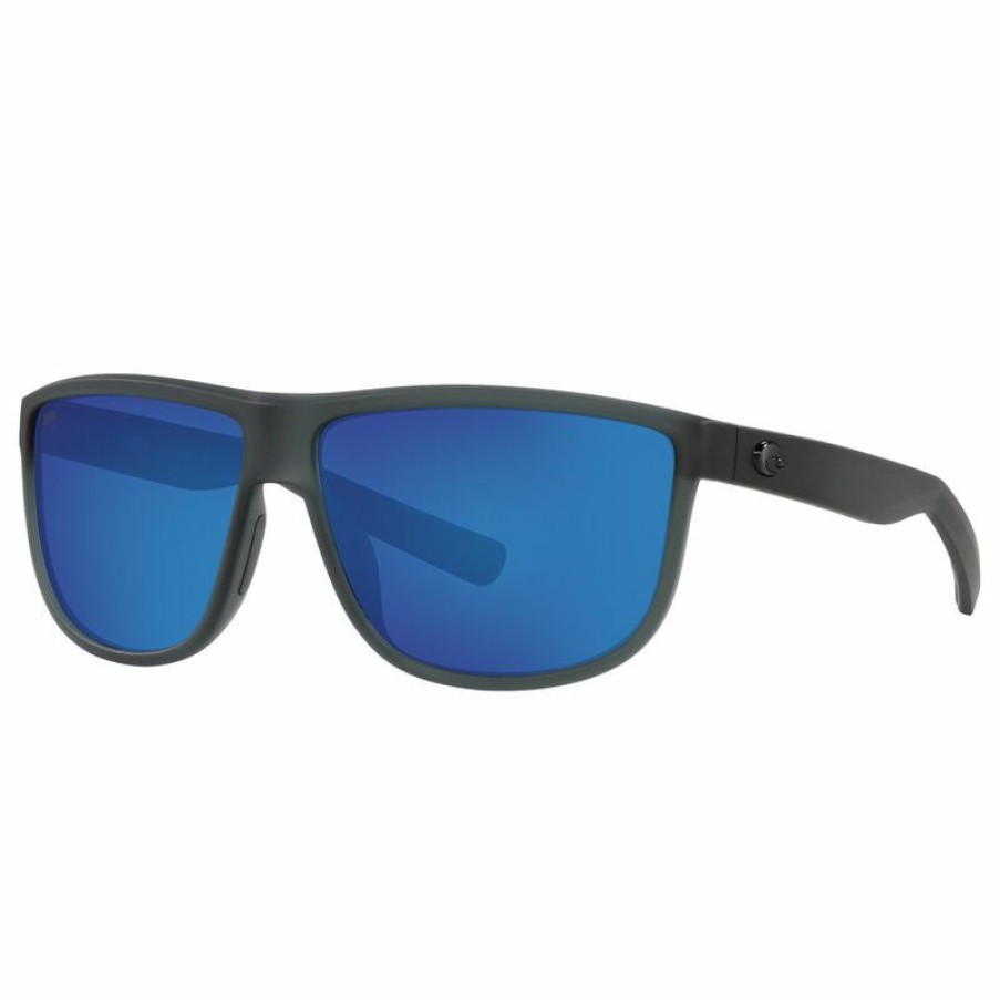 Men'S Accessories * | Costa Rincondo 580P Polarized Sunglasses Smoke Crystal Frame/Blue Mirror Lens