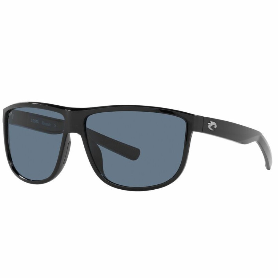 Men'S Accessories * | Costa Rincondo 580P Polarized Sunglasses Smoke Crystal Frame/Blue Mirror Lens