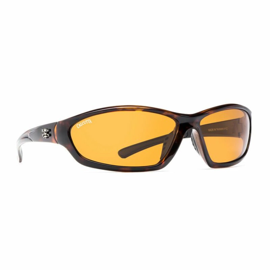 Men'S Accessories * | Calcutta Men'S Backspray Sunglasses Tortoise/Amber