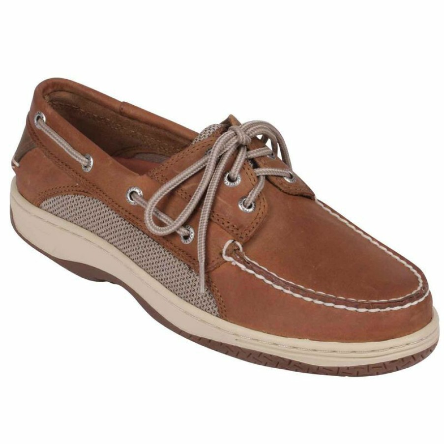 Men'S Shoes * | Sperry Men'S Billfish 3-Eye Boat Shoes, Wide Width Dark Tan