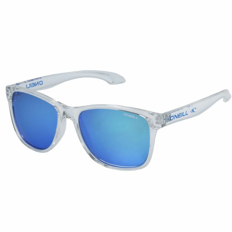 Men'S Accessories * | O'Neill Offshore Polarized Sunglasses Gloss Clear Frame/Blue Mirror Lens