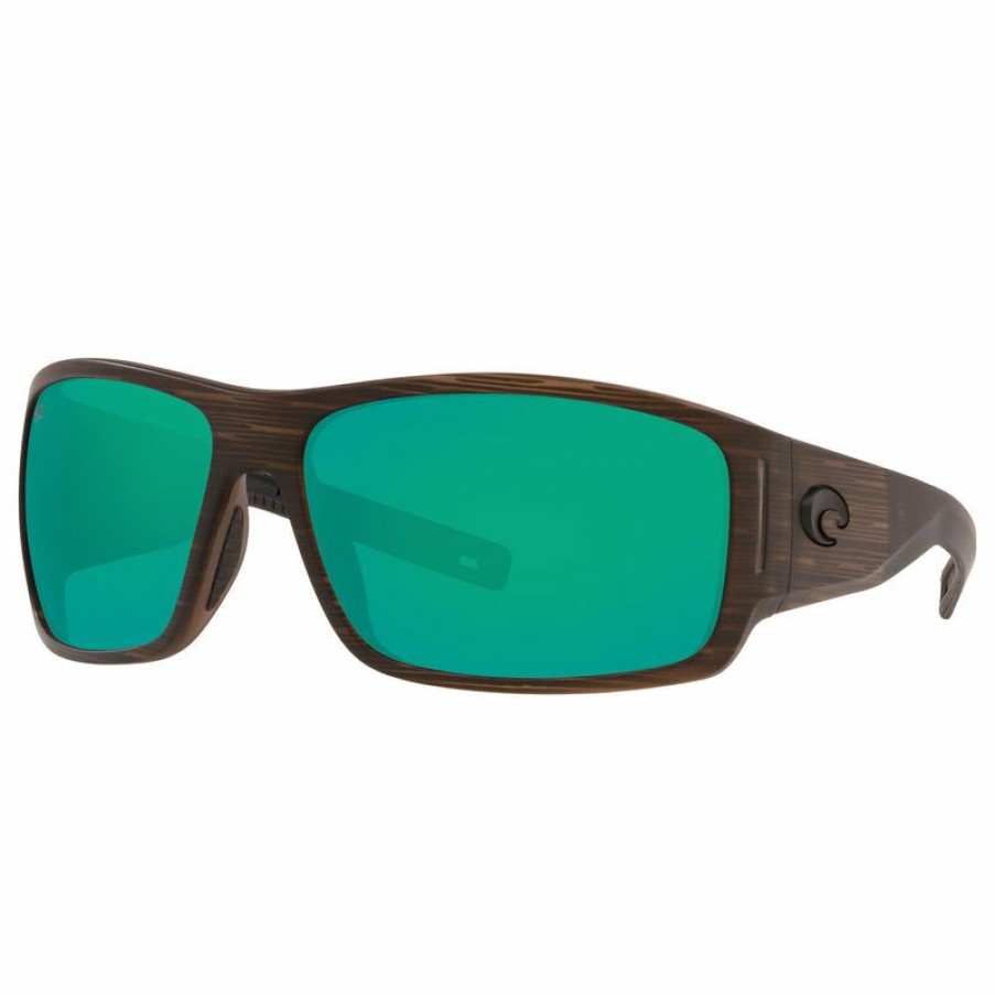 Men'S Accessories * | Costa Men'S Cape 580P Polarized Sunglasses Bowfin Frame/Green Lens