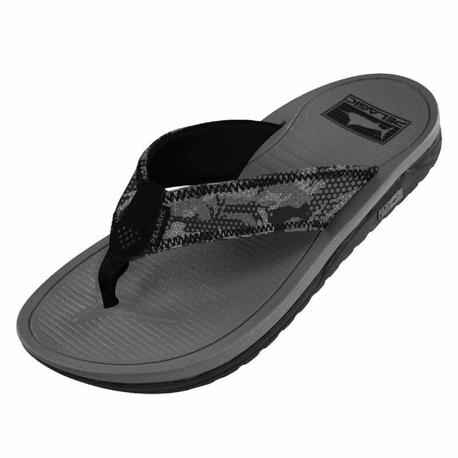 Men'S Shoes * | Pelagic Men'S Offshore Sandals Black