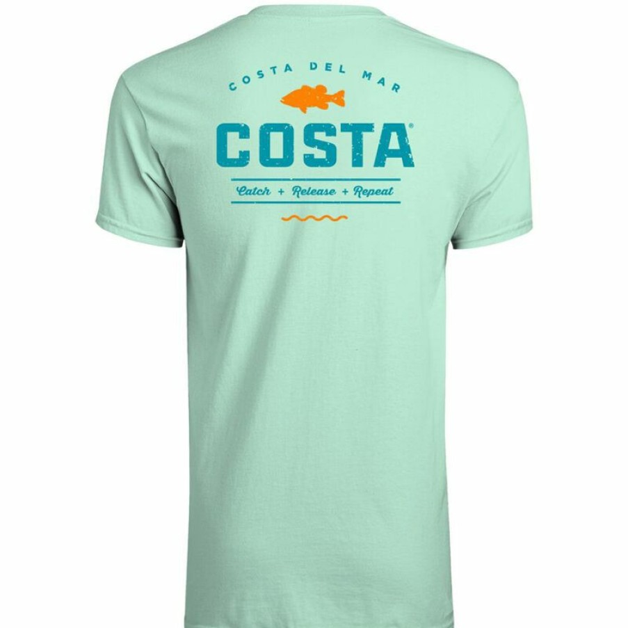 Men'S Shirts * | Costa Men'S Topwater Shield Shirt Chill