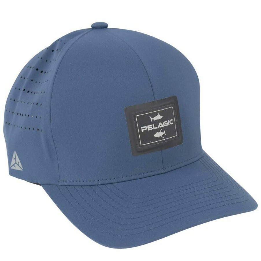 Men'S Accessories * | Pelagic Pinacol Ii Flexfit Hat SmoHot Blue