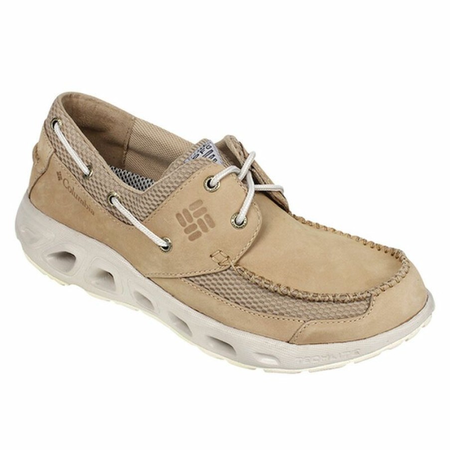 Men'S Shoes * | Columbia Men'S Pfg Boatdrainer Ii Shoes British Tan/Stone