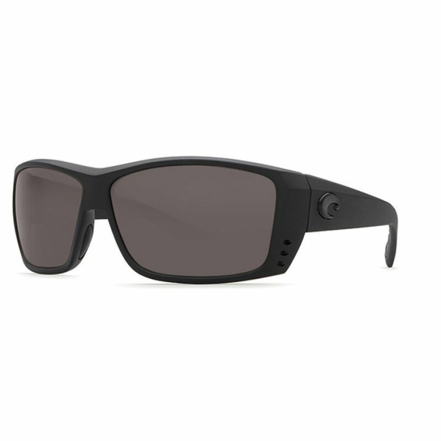 Men'S Accessories * | Costa Cat Cay 580P Polarized Sunglasses Blackout Frame/Gray Lens