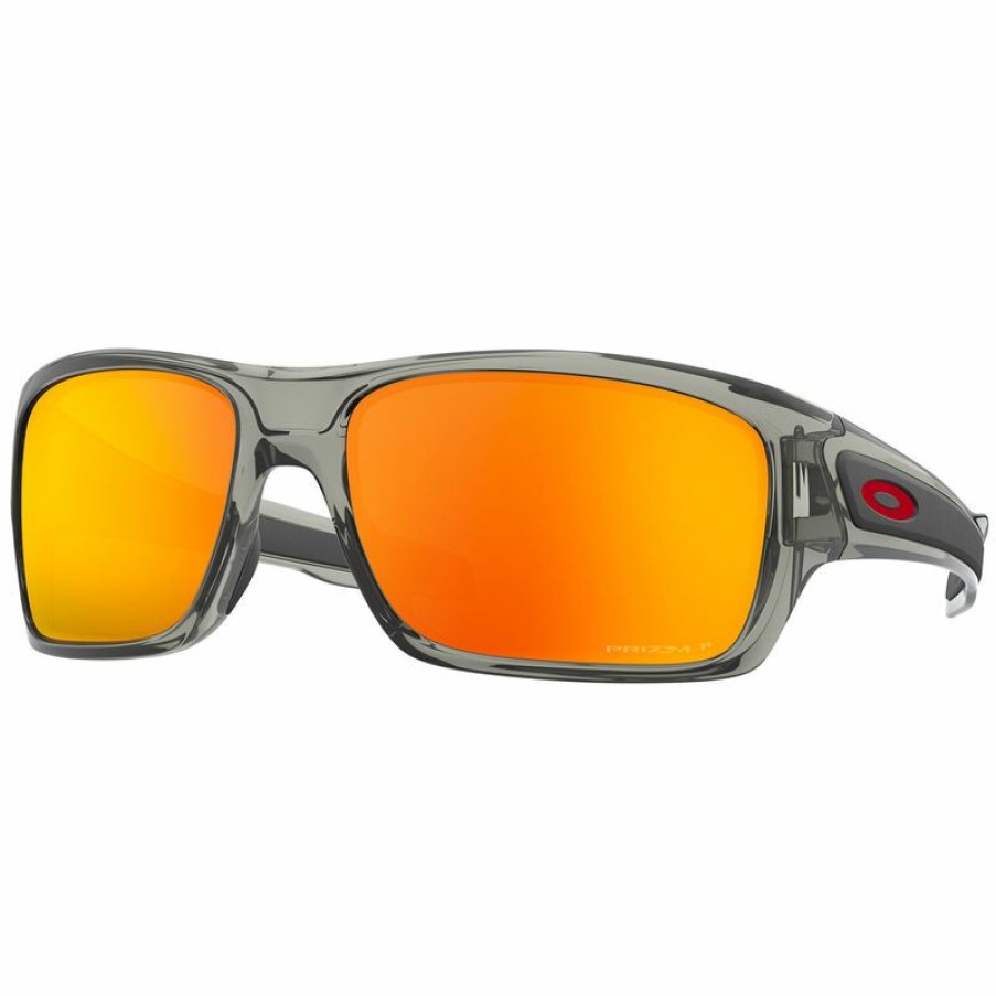 Men'S Accessories * | Oakley Turbine Polarized Sunglasses Grey Ink Frame/Prizm Ruby Lens