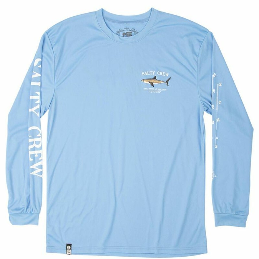 Men'S Swimwear * | Salty Crew Men'S Bruce Rash Guard Columbia