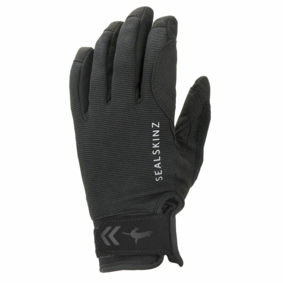 Men'S Accessories * | Sealskinz Men'S Waterproof All Weather Gloves Black