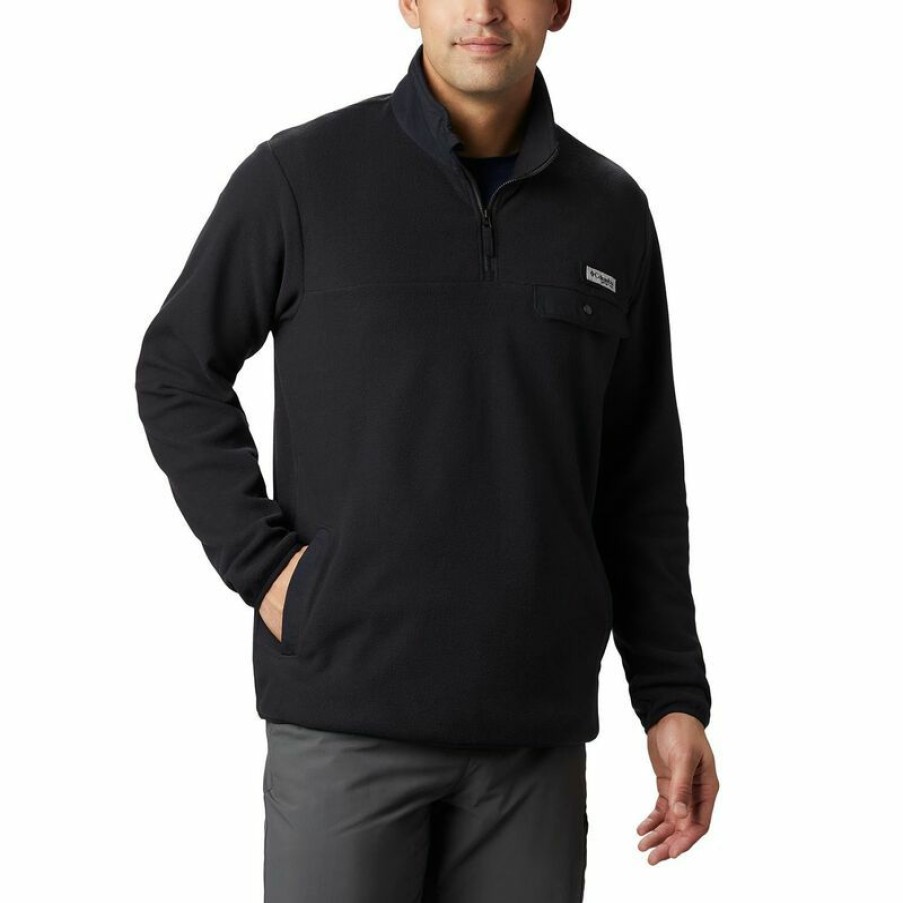 Men'S Sweaters & Sweatshirts * | Columbia Men'S Pfg Harborside Ii Fleece Pullover