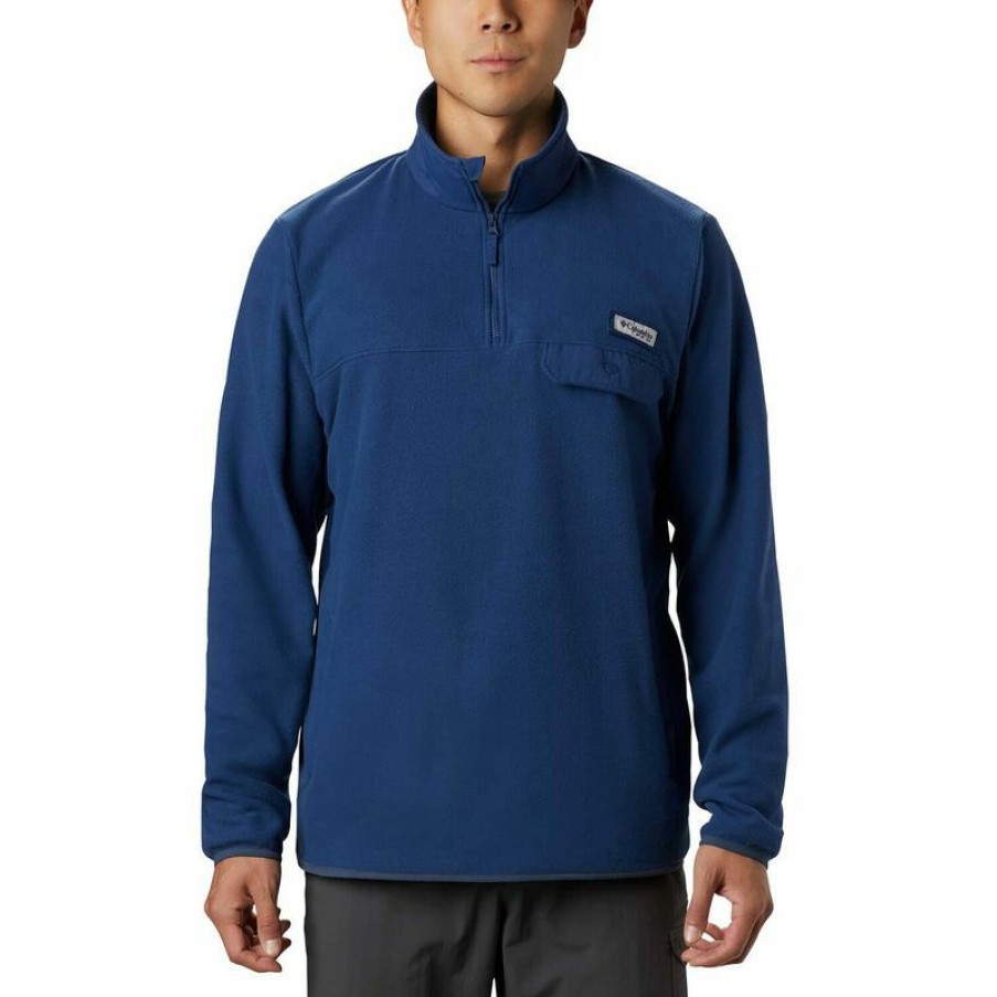 Men'S Sweaters & Sweatshirts * | Columbia Men'S Pfg Harborside Ii Fleece Pullover