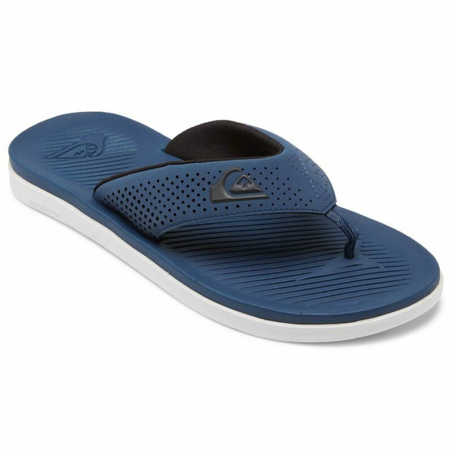 Men'S Shoes * | Quiksilver Men'S Haleiwa Plus 2 Sandals Blue/Blue/White