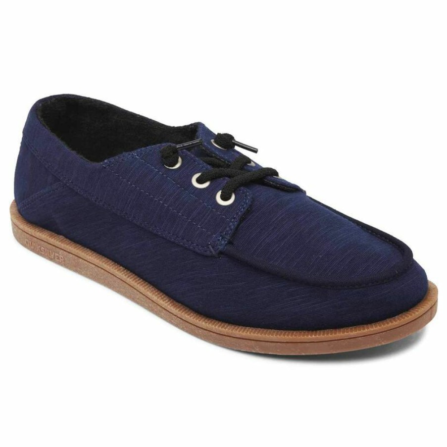 Men'S Shoes * | Quiksilver Men'S Harbor Dredged Shoes Blue/Brown/Blue