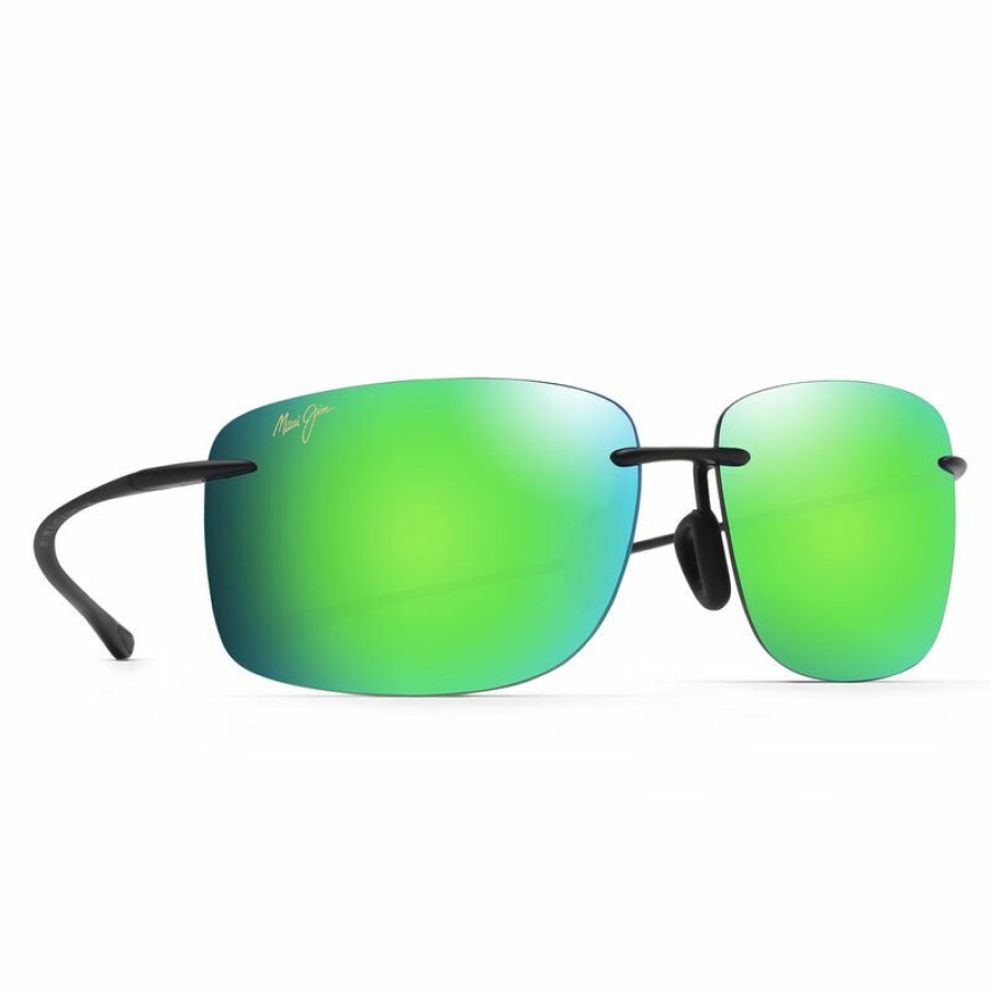 Men'S Accessories * | Maui Jim Hema Polarized Sunglasses Matte Crystal Frame/Blue Hawaii Lens