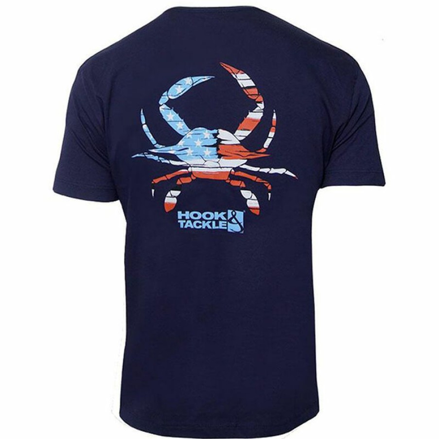 Men'S Shirts * | Hook & Tackle Men'S Crabbin Usa Shirt