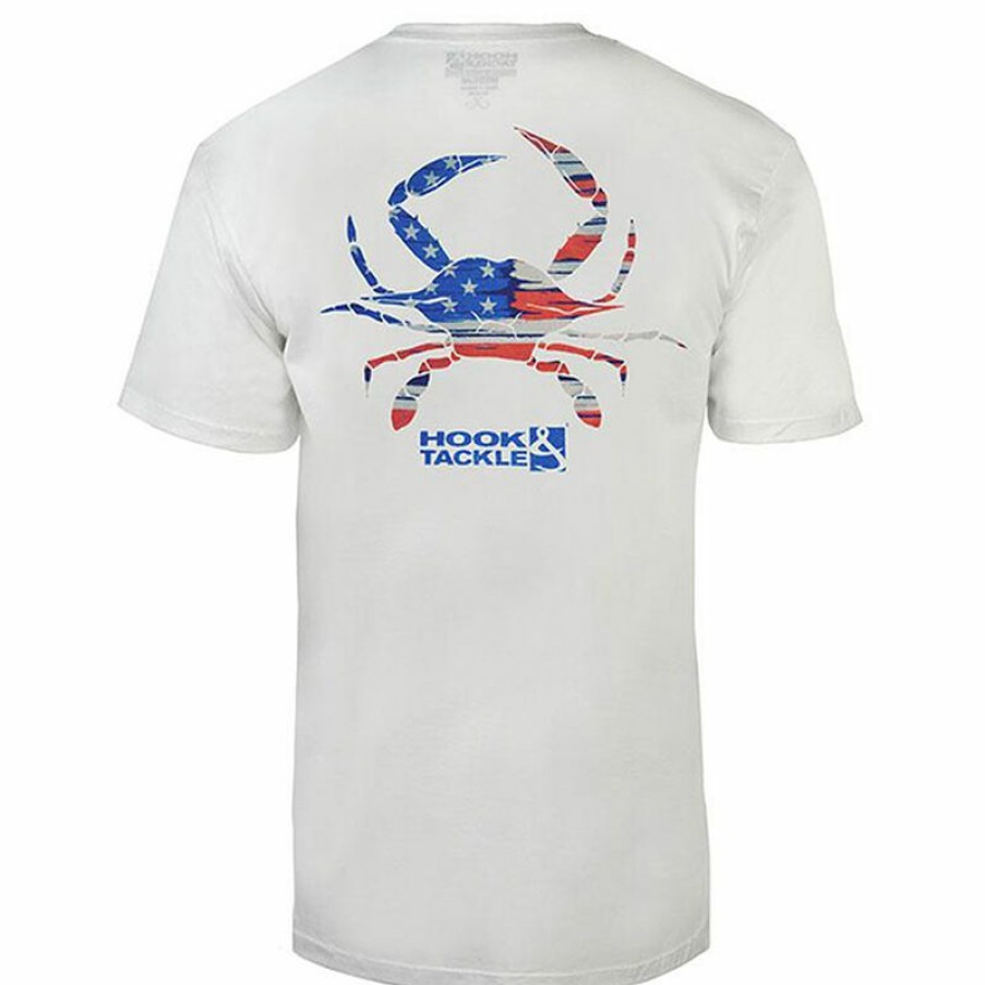 Men'S Shirts * | Hook & Tackle Men'S Crabbin Usa Shirt