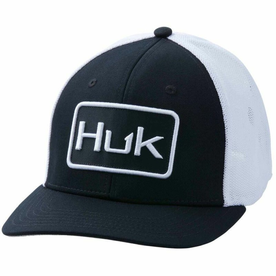 Men'S Accessories * | Huk Solid Stretch Trucker Hat