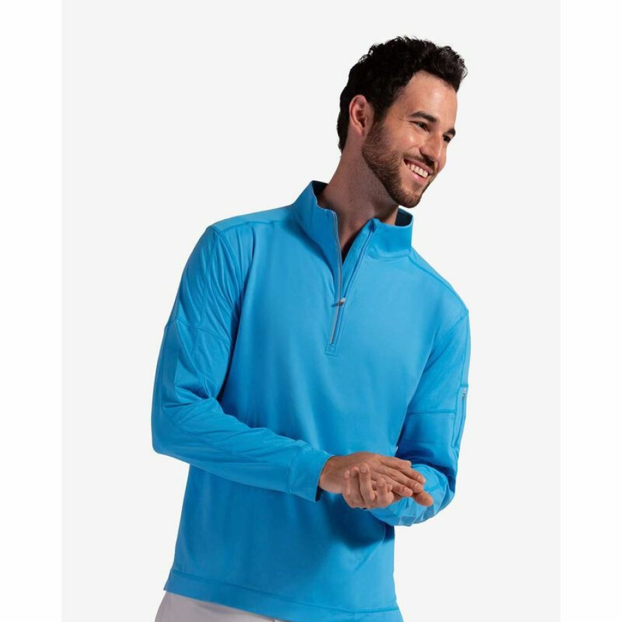 Men'S Shirts * | Bloquv Men'S Mock Zip Shirt